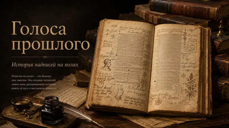 Голоса прошлого: История надписей на полях (маргиналии)